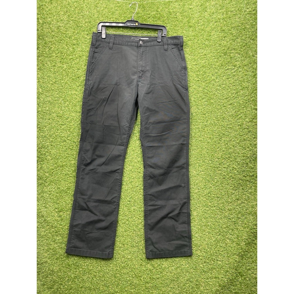 Carhartt Work Pants Mens 35x34 Relaxed Fit Canvas Cotton Chino MPN 103109 A34